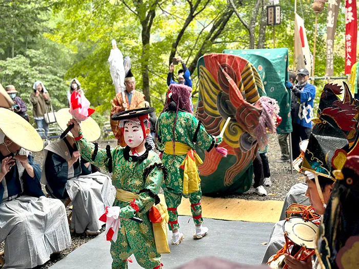 奥住白山神社 大神楽